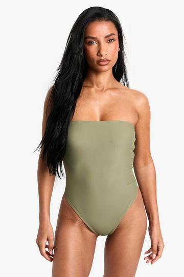 Swimwear Essentials Bandeau Swimsuit khaki