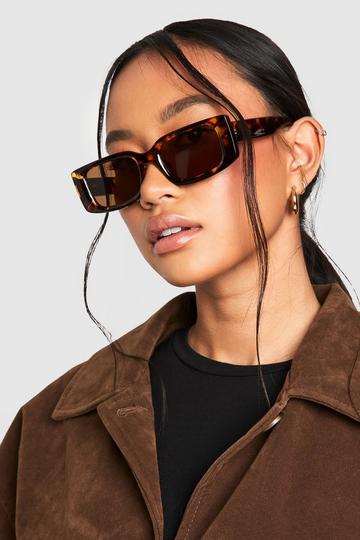 Brown Tortoiseshell Square Sunglasses