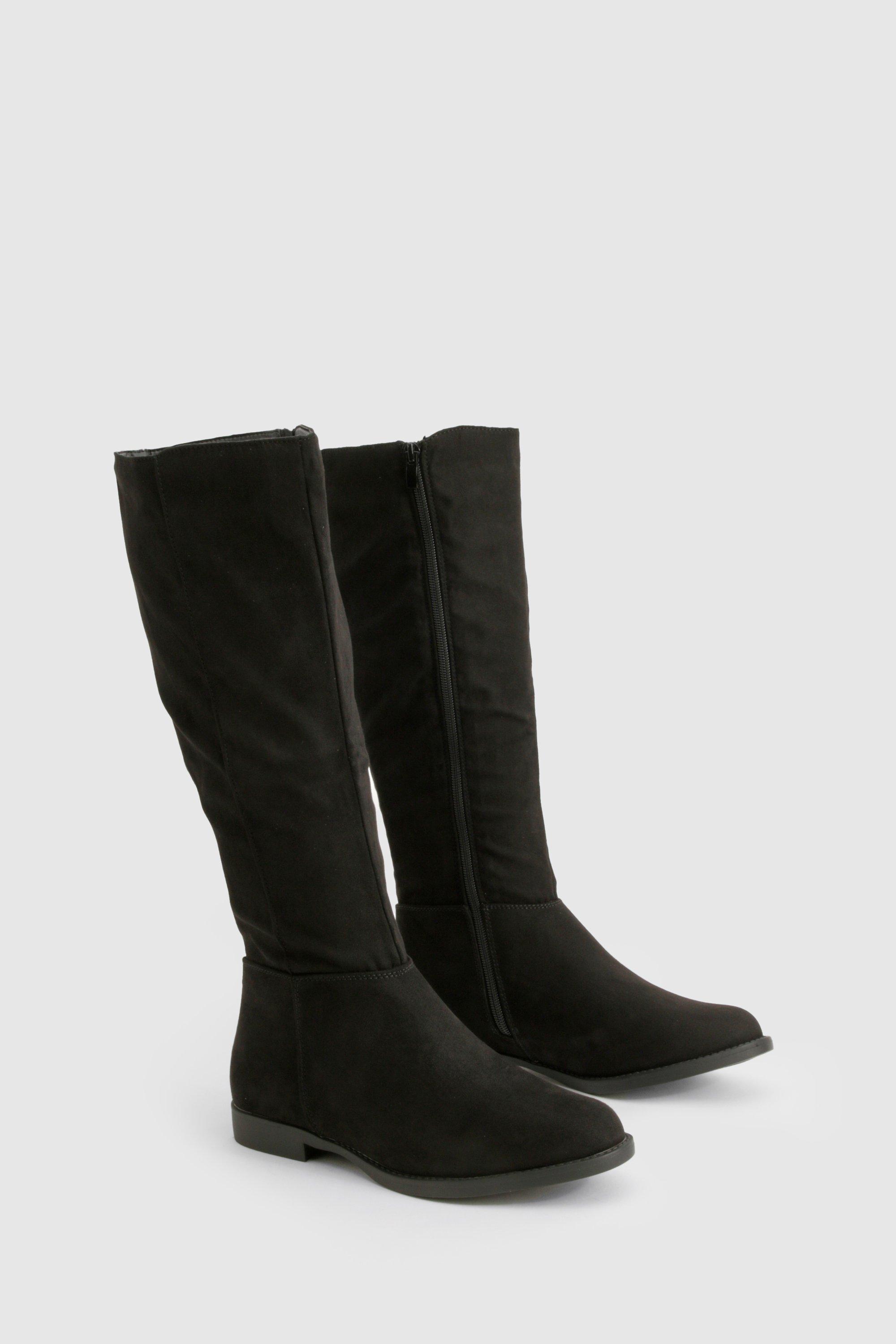 Boohoo fashion flat boots