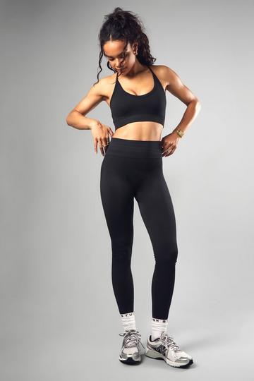 Boohoo Basics Seamless Rib Legging black