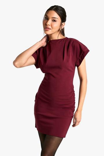 Bengaline T-Shirt Dress wine