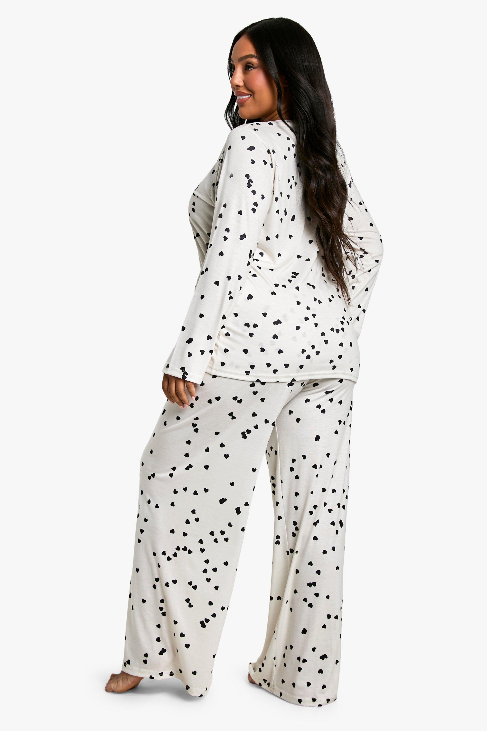 Boohoo heart pjs hotsell