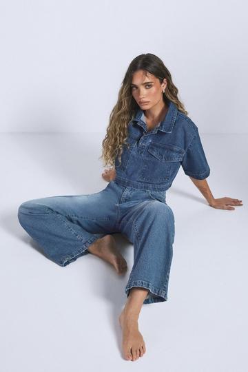 The Mid Waist Wide Leg Jean vintage wash
