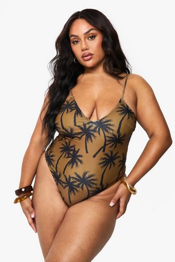 Plus Palmboom Print Badpak multi