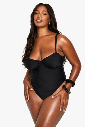 Plus Badpak Met Harsen Zoom black