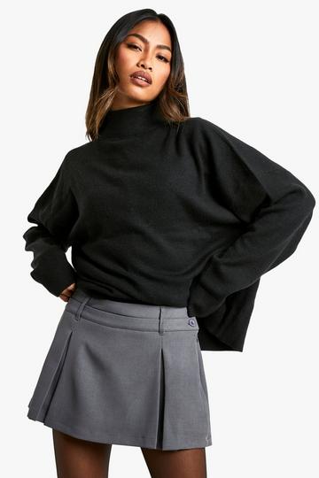 Box Pleat Skort charcoal