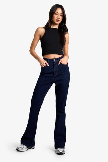 The Tall High Waist Flared Jean indigo