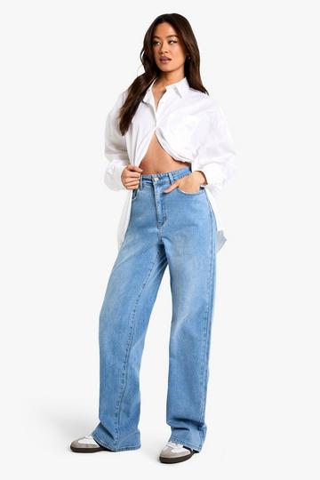 The Tall High Waist Loose Straight Jean light wash