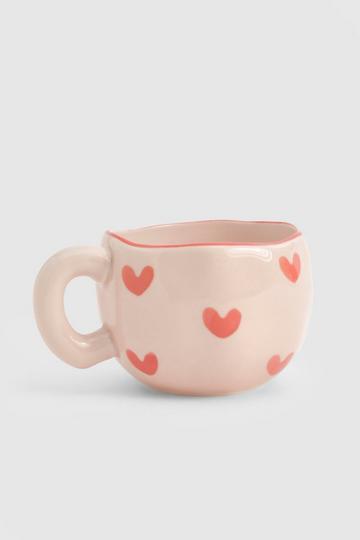 Heart Detail Mug pink