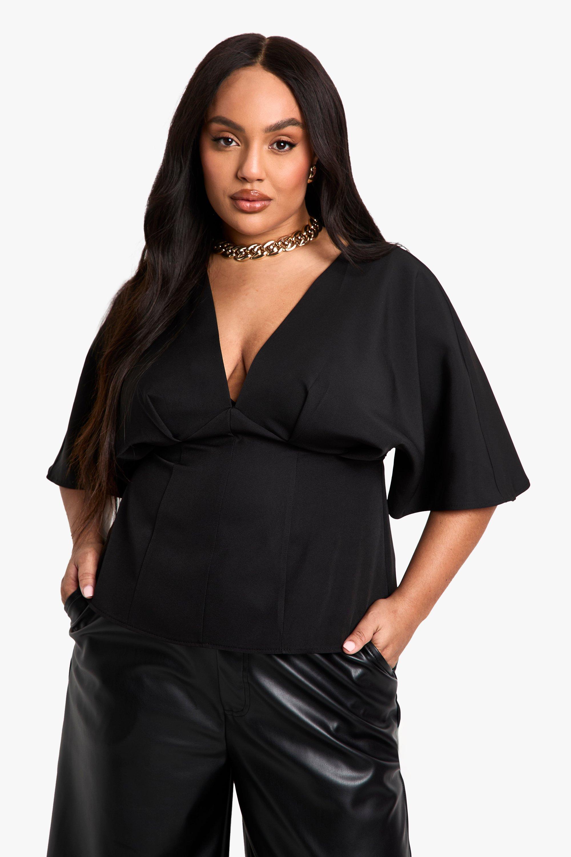 Sexy plus size tops boohoo UK