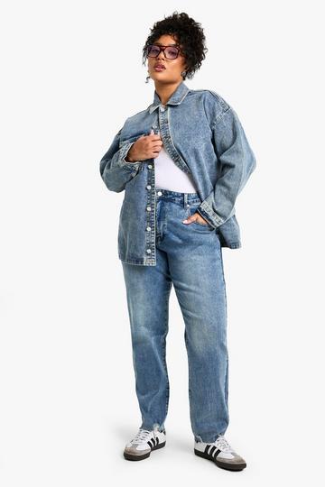 Plus Mom Jeans vintage wash