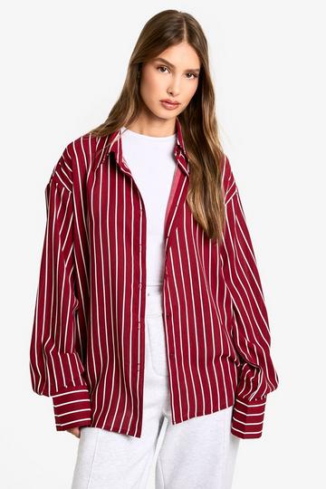 Regular Striped Shirt wine