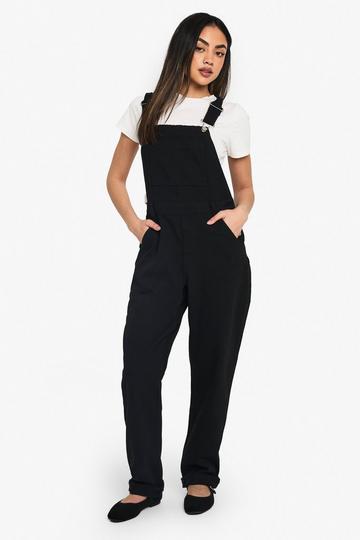 Boyfriend Denim Dungarees black