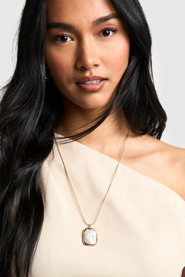 Large Pearl Pendant Necklace pearl