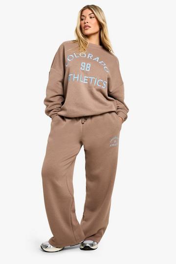 Colorado Athletics Embroidered Straight Leg Jogger taupe