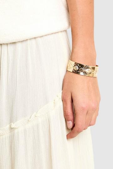 Embossed Detail Bangle gold