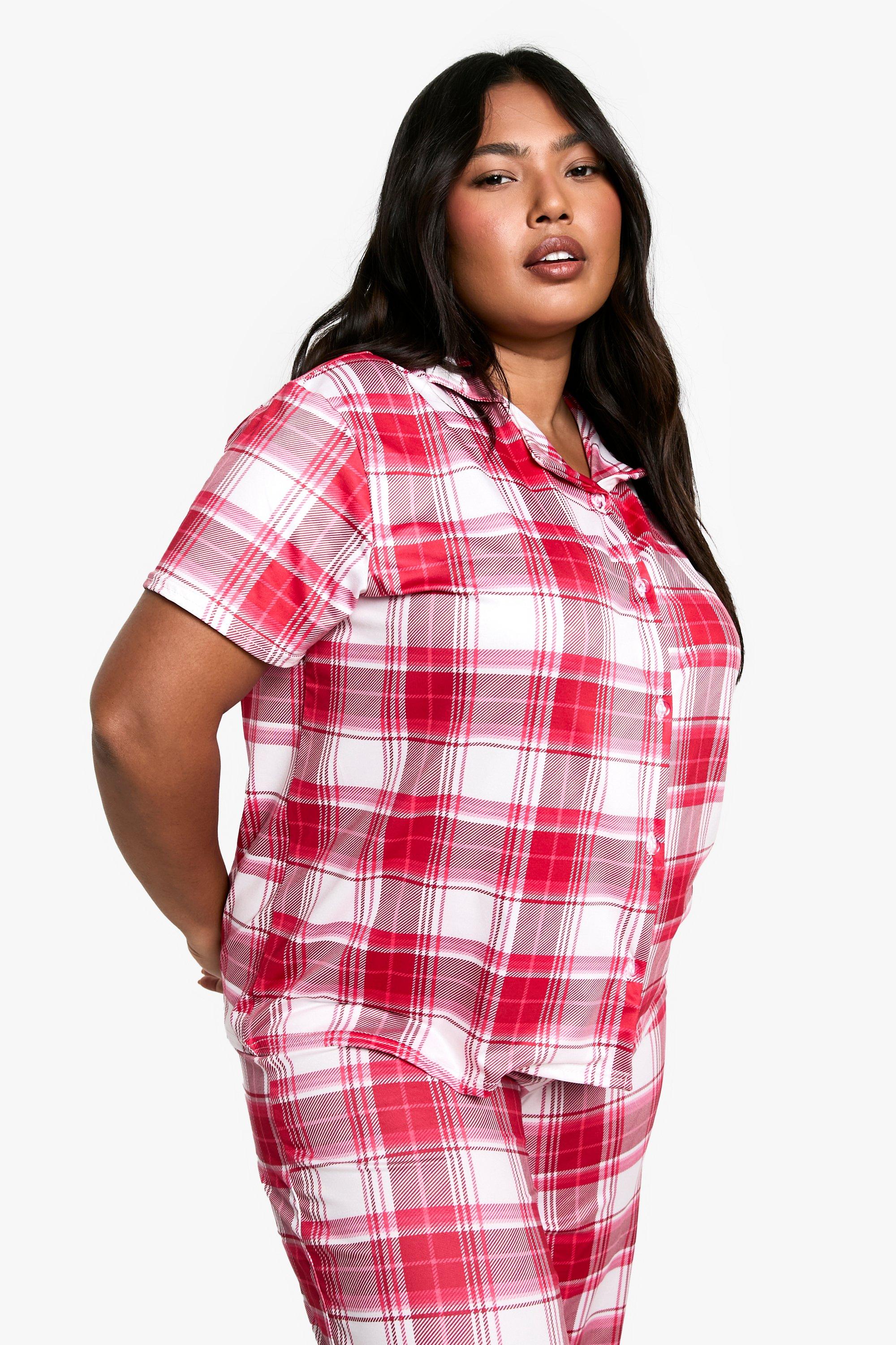 Plus size womens pyjama sets discount