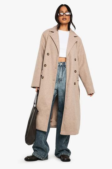 Nepwollen Trenchcoat soft beige