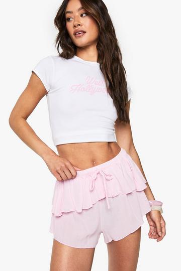 Tall Layered Flippy Short pink