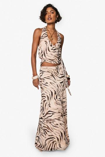 Multi Tall Animal Print Maxi Skirt