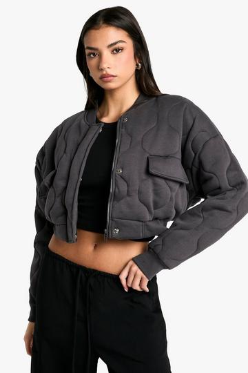 Bomber matelassé dark grey