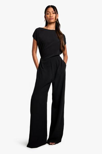 Asymmetrische Wide Leg Jumpsuit black