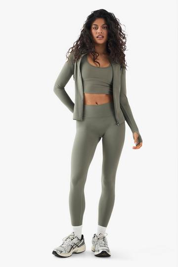 Khaki Kaki DSGN Studio Highwaist Supersoft Peached Sculpt Legging