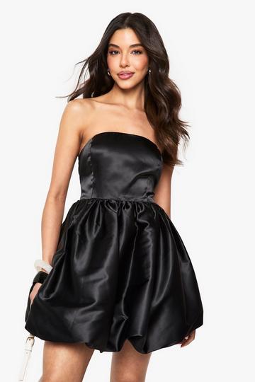 Strapless Mini Jurk black