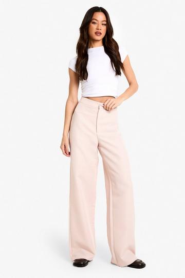 Tall Textured Wide Leg Trouser blush