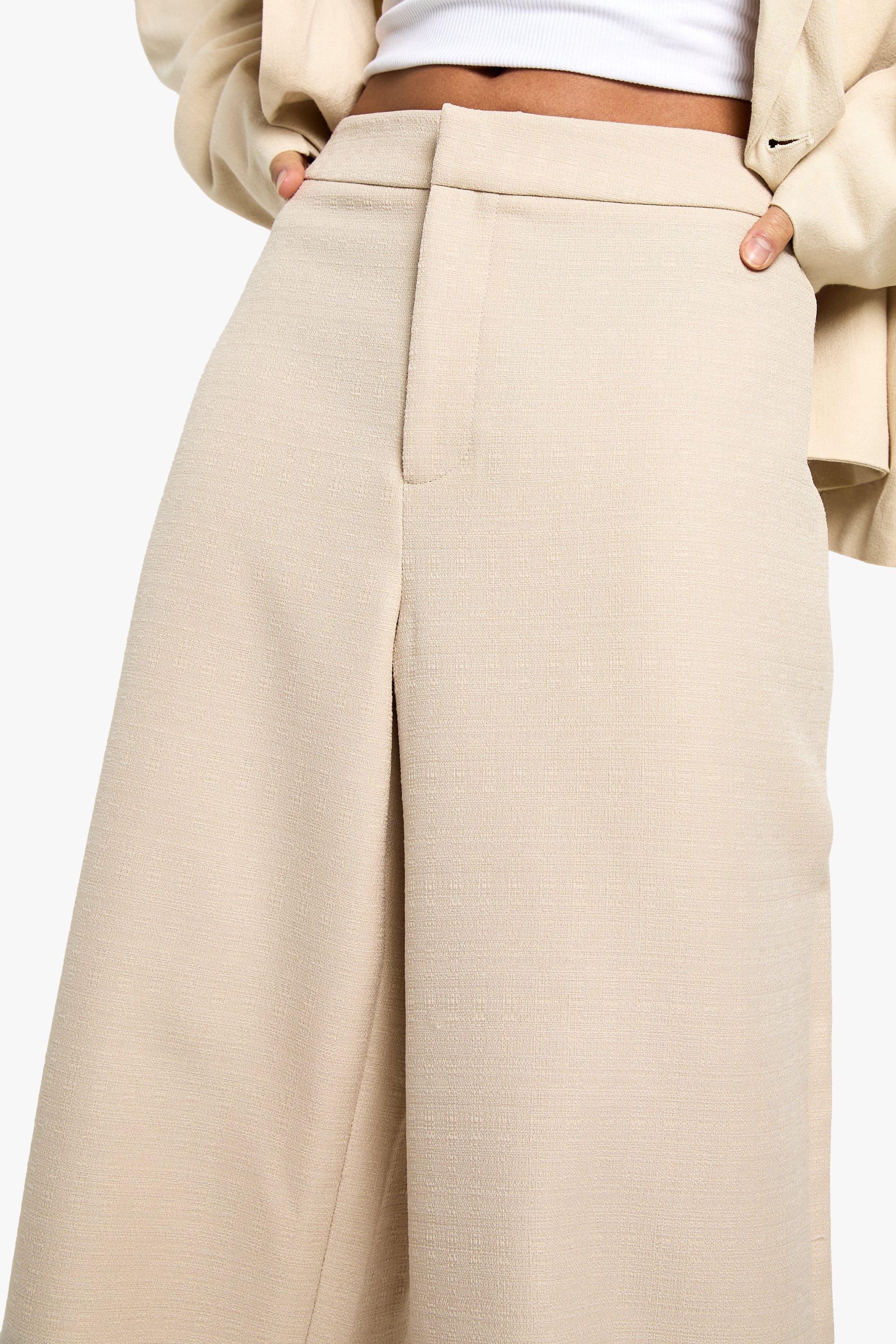 Petite Textured Wide Leg Trouser | boohoo DK Petite Textured Wide Leg Trouser | boohoo DK