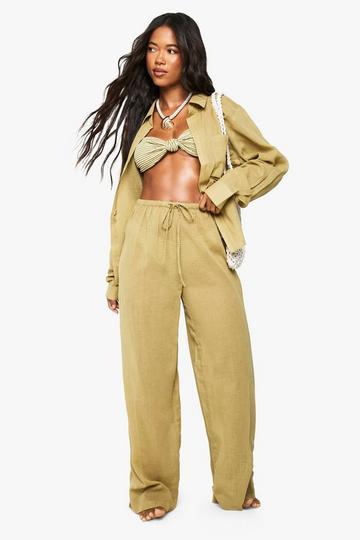 Cheesecloth Beach Trousers khaki