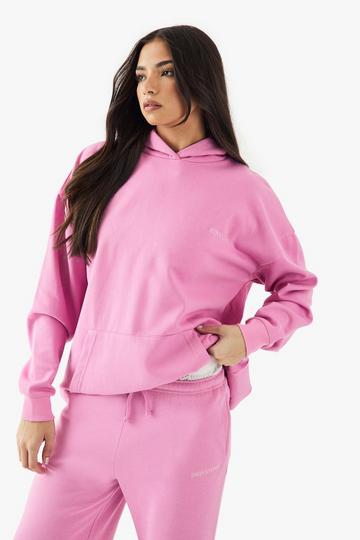 Oversized Geborduurde Dsgn Studio Hoodie pink