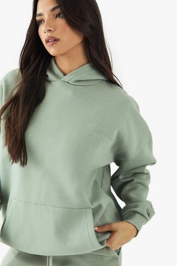 Oversized Geborduurde Dsgn Studio Hoodie sage