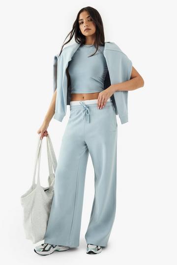 DSGN Studio Embroidered Straight Leg Jogger blue