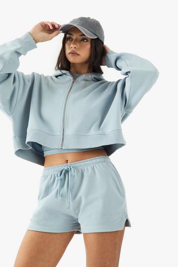 DSGN Studio Embroidered Runner Sweat Short blue