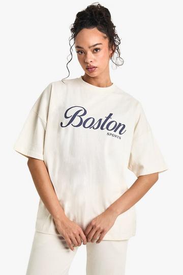 Boston Oversized T-shirt cream