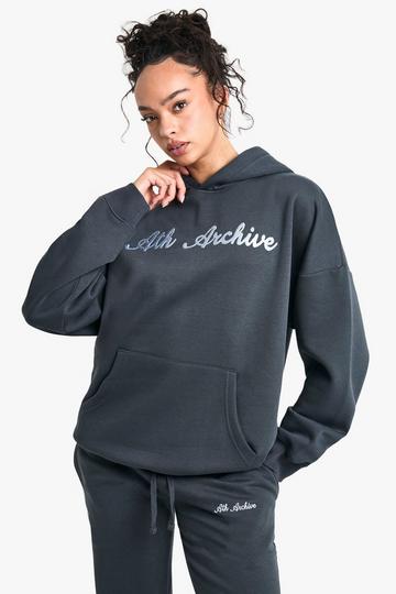 Ath Archive Embroidered Oversized Hoodie midnight