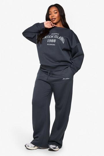 Plus Ath Archive Embroidered Straight Leg Jogger midnight