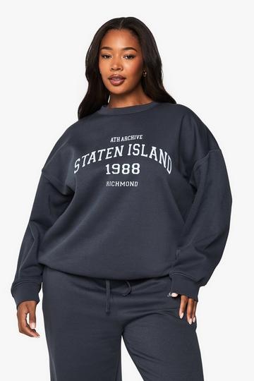 Plus Staten Island Oversized Sweatshirt midnight