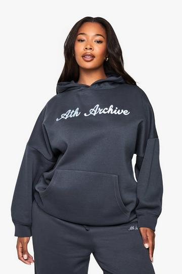 Plus Ath Archive Oversized Hoodie midnight