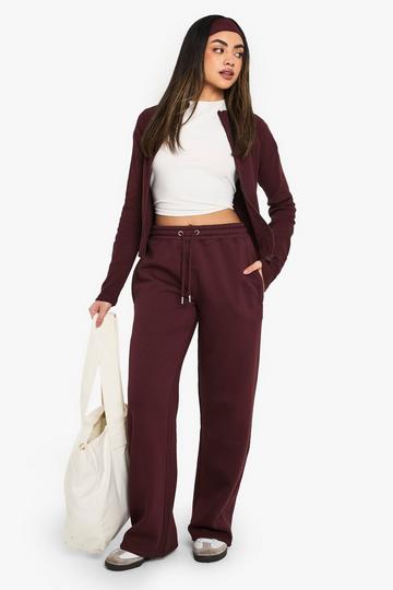 Chocolate Brown Straight Leg Jogger