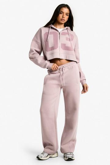 03 Zip Through Hoodie Tracksuit mauve