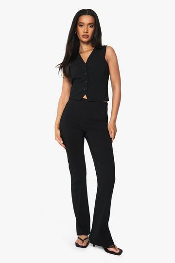 Bengaline Slim Flare Trousers black