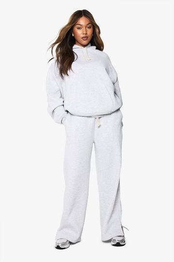 Grey Plus Rope Contrast Drawcord Tracksuit