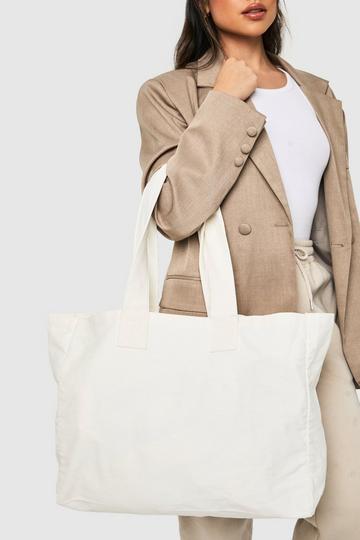 Basic Canvas Tote Bag cream