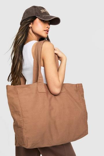 Basic Canvas Tote Bag mocha