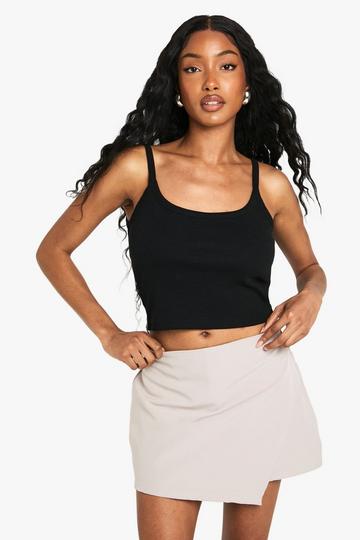 Mini-jupe asymétrique stone