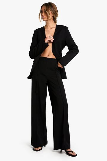 Tailored Wide Leg Trouser black