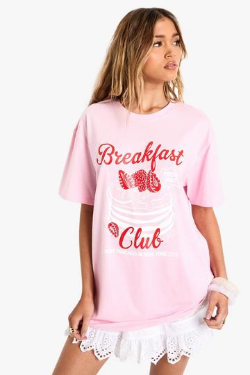 Breakfast Club Oversized T-shirt light pink