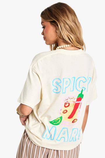 Spicy Marg Oversized T-shirt ecru